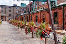 Historic Distillery District on Toronto sightseeing tour