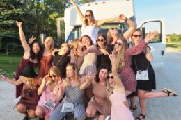 Bachelorette party on  on Collingwood - Blue Mountain wine/beer tour