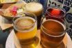 Flight of craft beer on North Vancouver tour