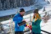 Hot Chocolate on Lake Louise Yoho winter tour