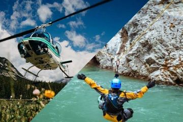 Heli Adrenaline Canyoning Experience Abraham Lake Heli Adrenaline Canyoning Experience Abraham Lake