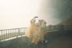 Selfie on Journey Behind the Falls on Niagara Falls Tour	Selfie on Journey Behind the