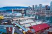 Granville Island Public Market aerial view