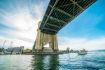 boat tour in Vancouver under Lion's Gate Bridge