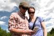 Scavenger hunt style game in Kananaskis Alberta