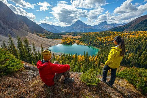 Family Survival Hike Experience in Kananaskis, Alberta.