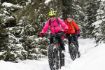 Fat Bike Frozen Waterfall Tour in Kananaskis, Alberta.