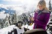 Whistler BC winter activity snowmobiling with friends
