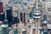 Toronto skyline on helicopter ride Toronto heli tours