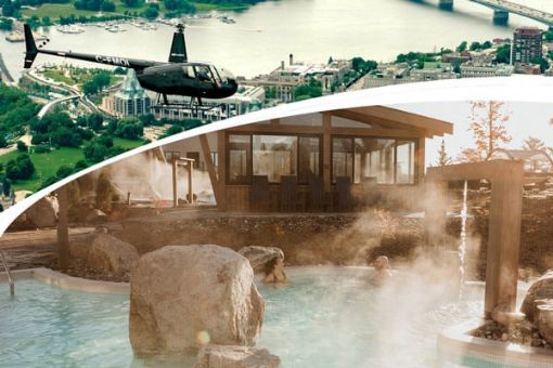 Helicopter Tour and Kōena Spa Experience Ottawa
