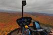 Helicopter tour in fall over Mont-Tremblant QC