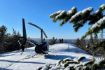 Winter helicopter tour over Mont-Tremblant QC