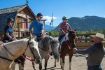 horseback ride Banff Cowboy dinner- corrals