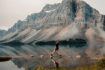 Glacier lake on Columbia Icefields tour