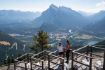 Banff Sightseeing Chairlift viewing platform top Mt. Norquay