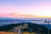sunset view from top of Grouse Mountain, Vancouver