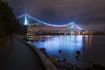 Lion's Gate Bridge at night Vancouver BC