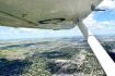 aerial view of Brandon Manitoba from flight