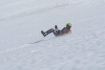 sliding down Whistler Glacier - Glissading