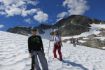 summer activity Whistler BC hiking on glacier