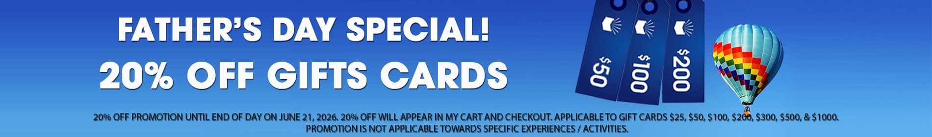 Father's Day Gift Card promotion