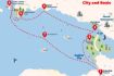 City and Seals Vancouver boat tour map