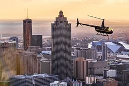 helicopter tour over Atlanta downtown