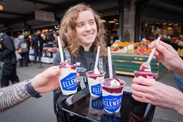 Ellenos yogurt on Seattle food Tour  