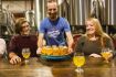 Richmond Brewery Tour, guide and tray of craft beer