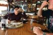 Oysters in the shell on Boothbay Harbor lunch food tour, Maine