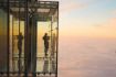 Chicago Skywalk and the Ledge on sightseeing tour at night