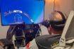 flying a F-16 Jet Fighter in a Virtual Reality Simulator