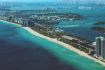 Miami aerial view of coast