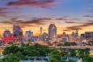 San Antonio skyline at sunset